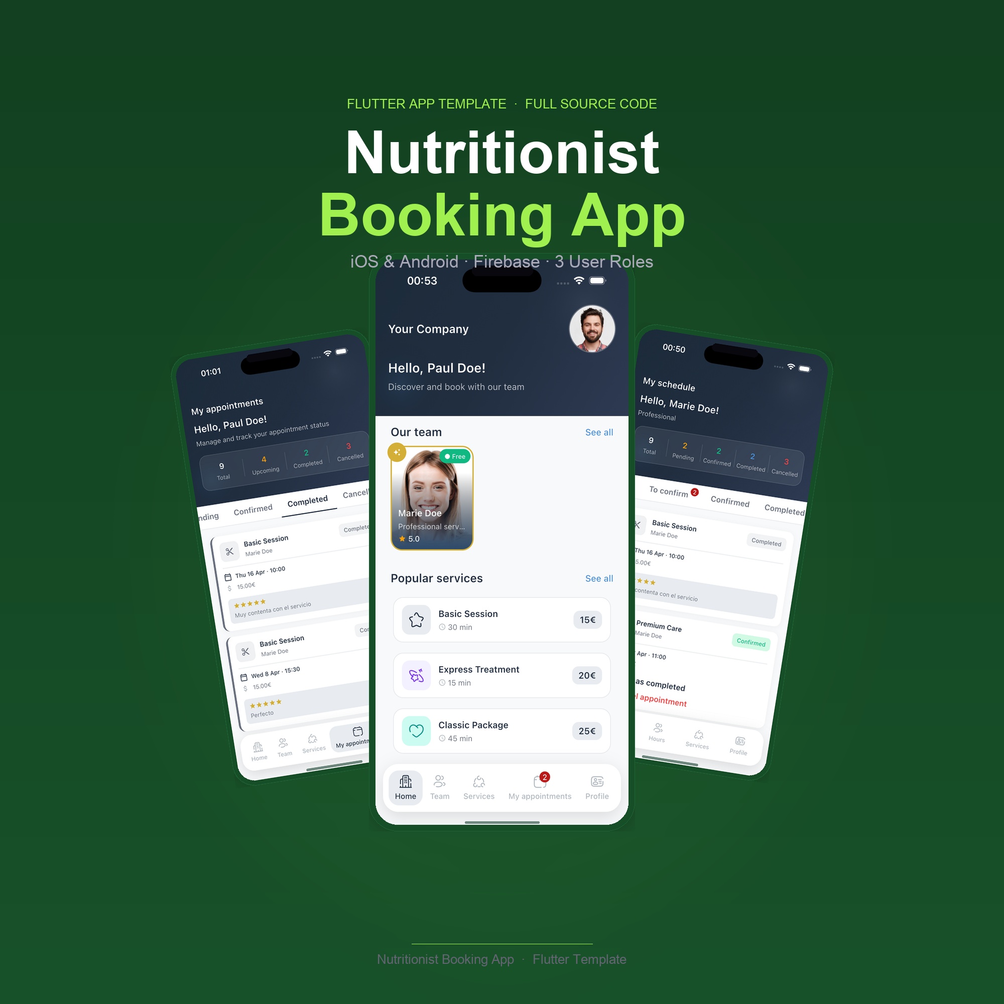 Nutritionist Booking App