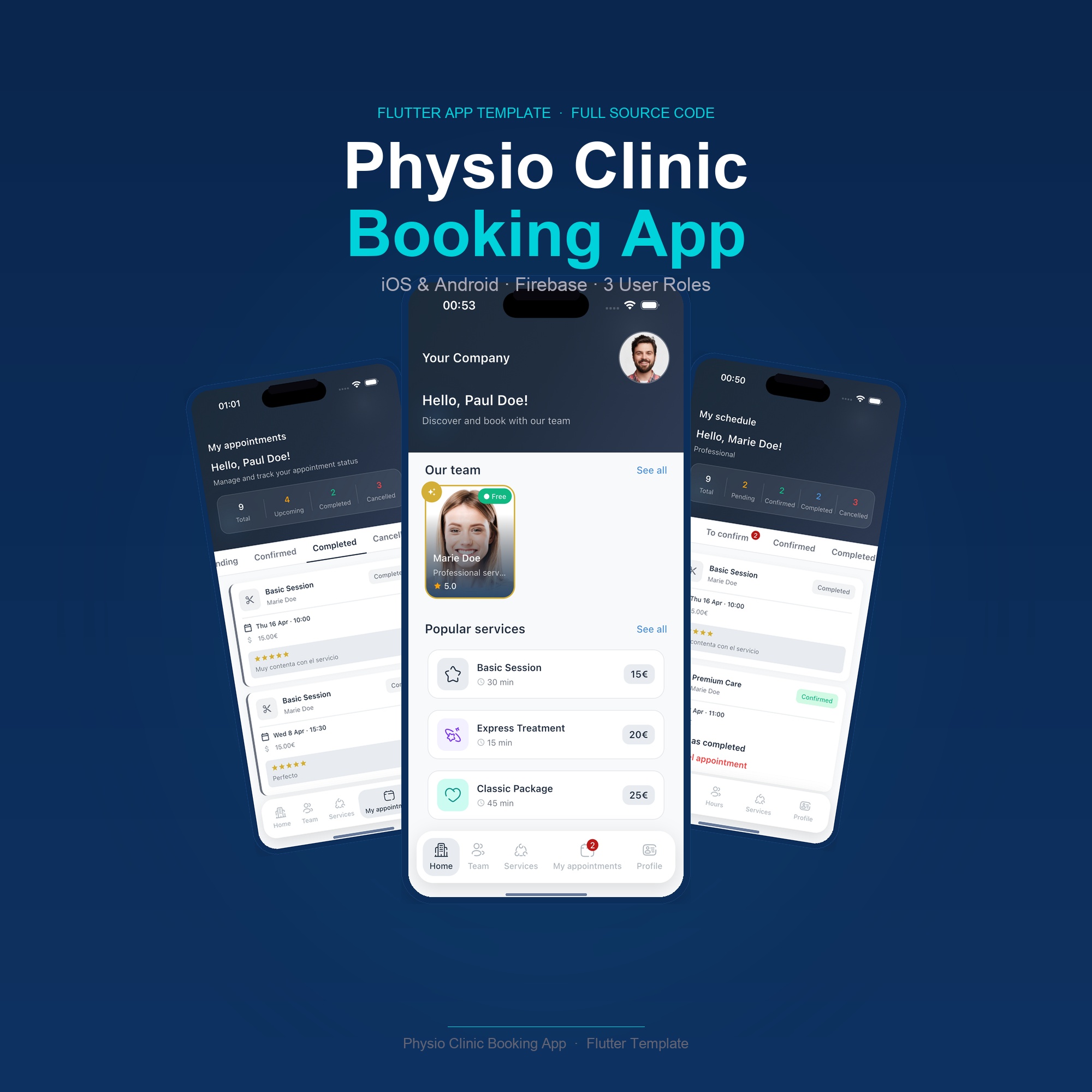 Physiotherapy Clinic Booking App